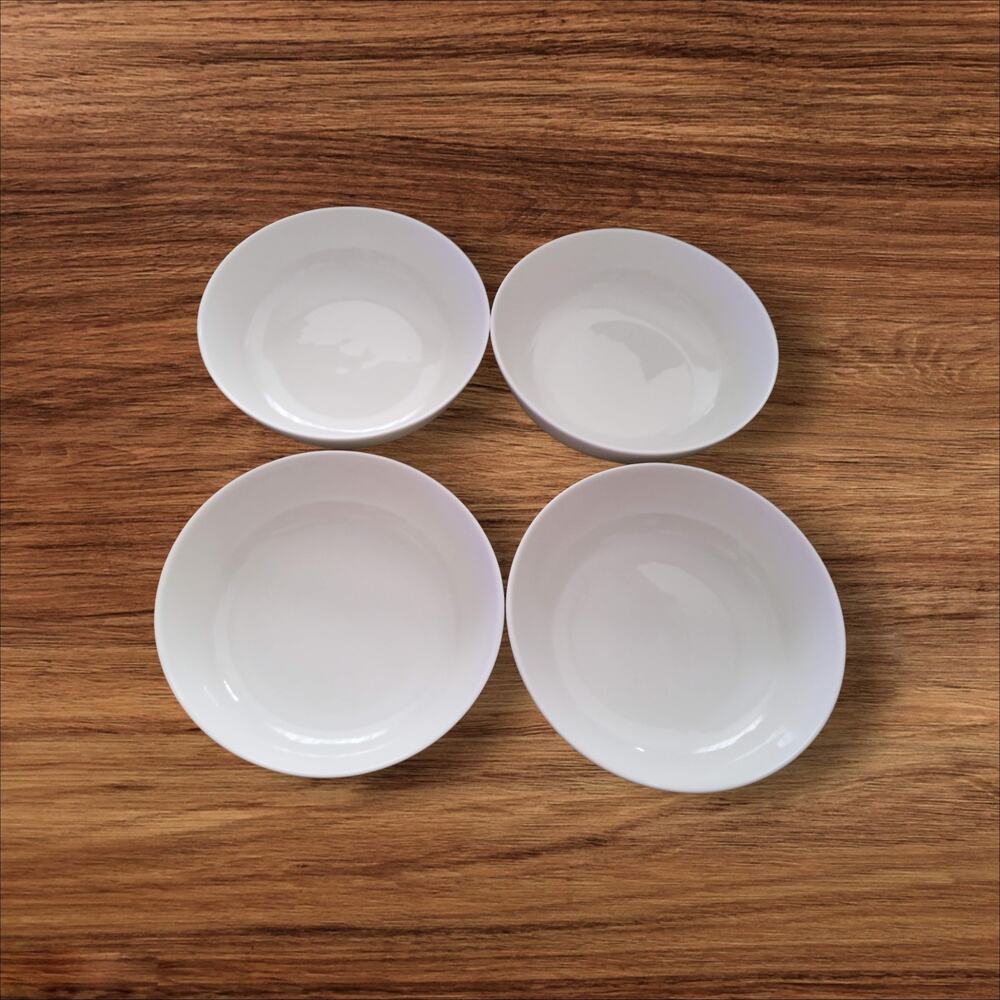 Mikasa Ciera Swirl Bone China 8" Pasta Bowl Translucent Ivory Set Country Set 4 - Picture 5 of 9